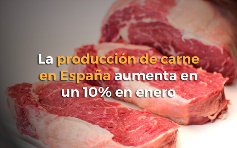 La producción de carne en España aumenta en un 10% en enero